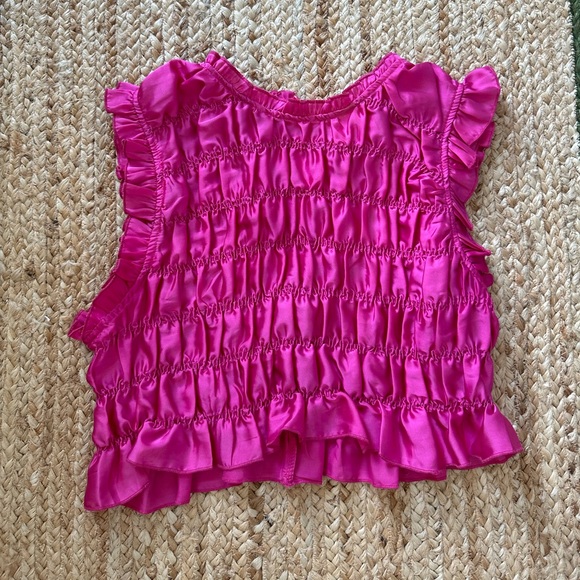 Zara Fuchsia Ruffle Tank - Picture 5 of 5